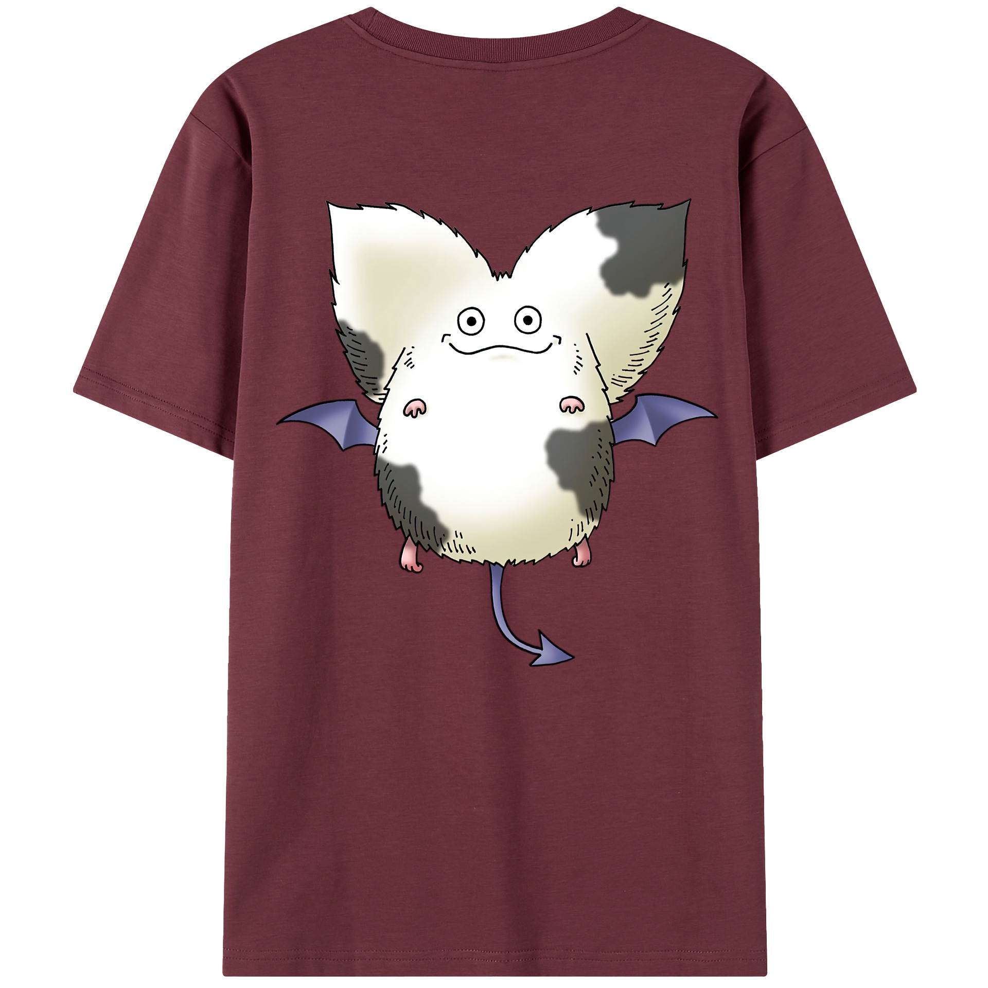 （画像用） ドラゴンクエスト Doragon Kuesuto Dragon Quest 綿100％半袖Tシャツ（背面プリント）